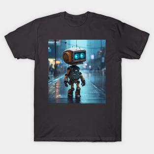 Roboter | walking in the rain T-Shirt